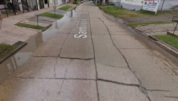 Reparación del pavimento de calle Santiago del Estero desde el 800 al 1000